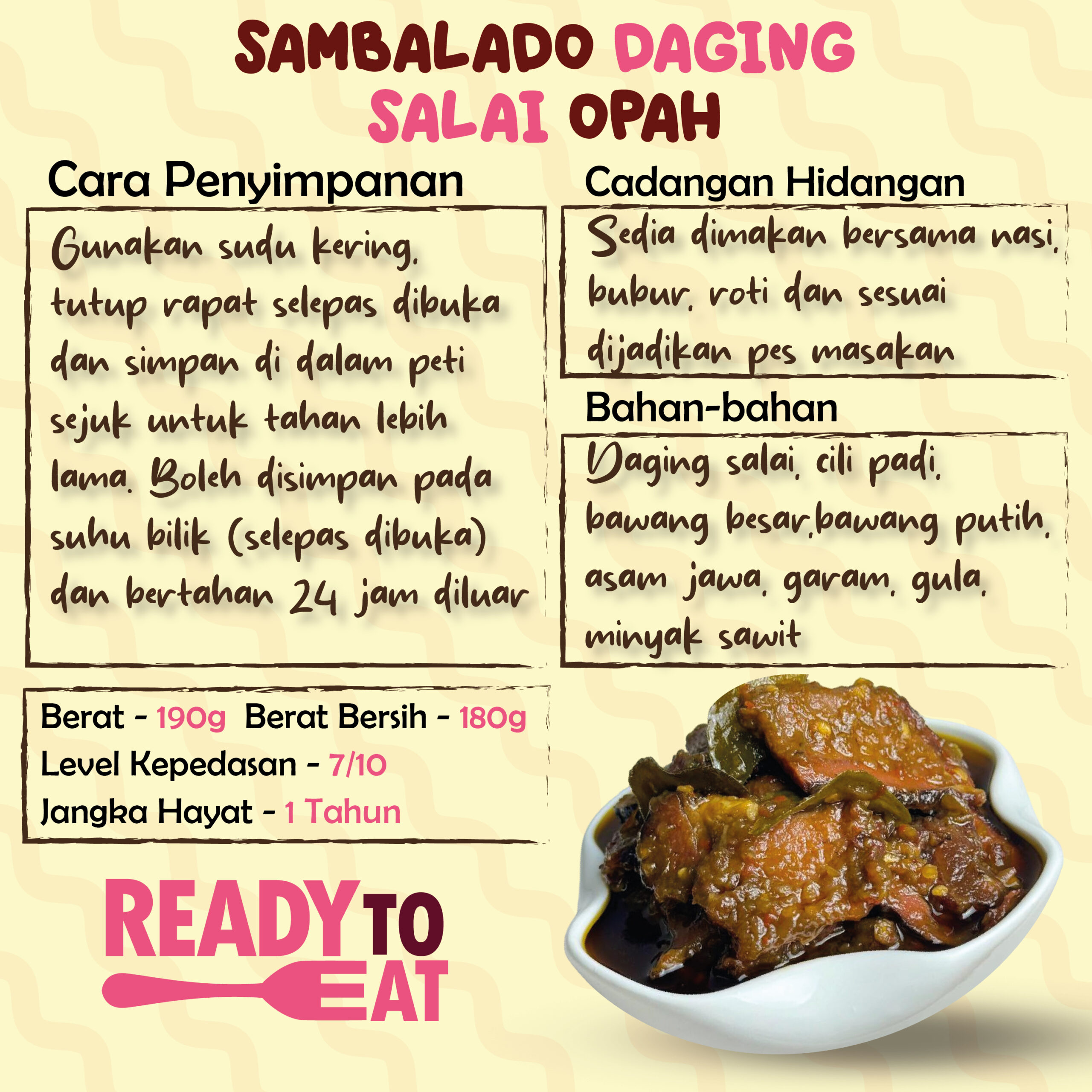 Sambalado Daging Salai Opah - Image 2