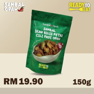 Sambal Ikan Bilis Petai Cili Padi Opah (Travel Pack XL)