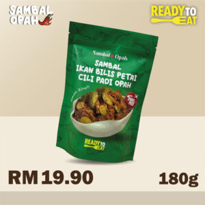 Sambal Ikan Bilis Petai Cili Padi Opah (Travel Pack XL)